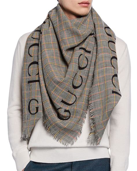 gucci plaid scarf|gucci scarf buy online.